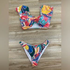 NWOT watercolor bikini
